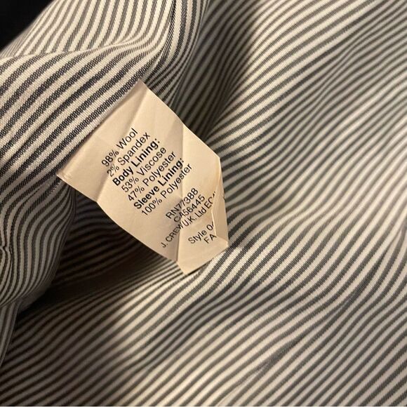 J. Crew Navy Wool Schoolboy Blazer Gold Buttons Size 8T - Picture 5 of 6